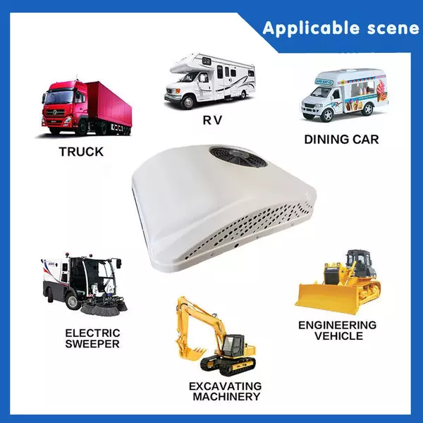 24V Rooftop Air Conditioner AC Unit Cool&Heat 13500BTU For RV Trailer Motorhome
