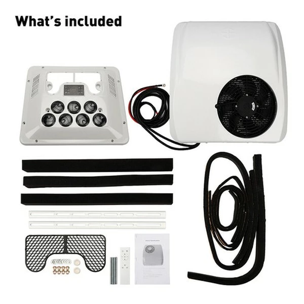 24V Rooftop Air Conditioner AC Unit Cool&Heat 13500BTU For RV Trailer Motorhome