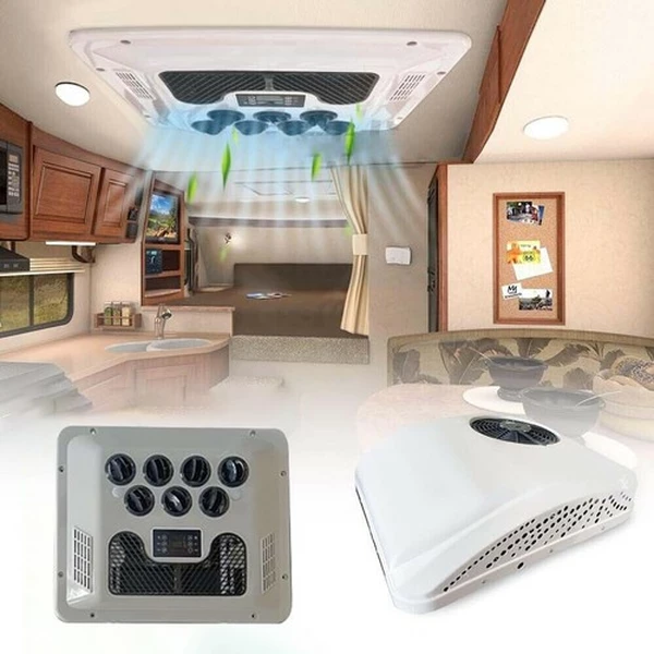 24V Rooftop Air Conditioner AC Unit Cool&Heat 13500BTU For RV Trailer Motorhome