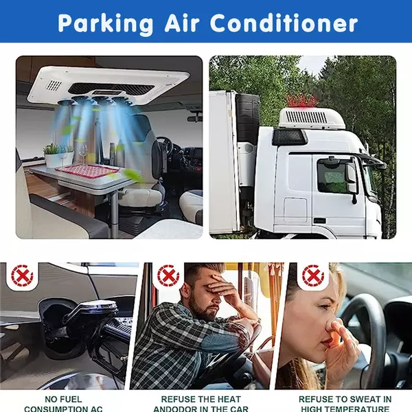 24V Rooftop Air Conditioner AC Unit Cool&Heat 13500BTU For RV Trailer Motorhome