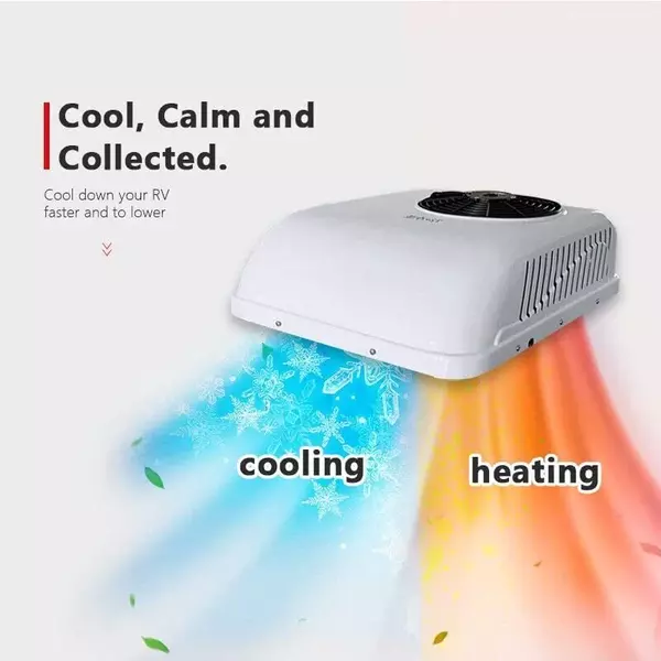 24V Rooftop Air Conditioner AC Unit Cool&Heat 13500BTU For RV Trailer Motorhome