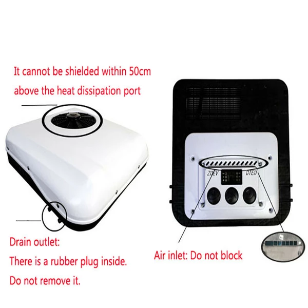 12V 12000BTU RV Air Conditioner Fast Cool Kit Rooftop Trailer Electric AC Unit