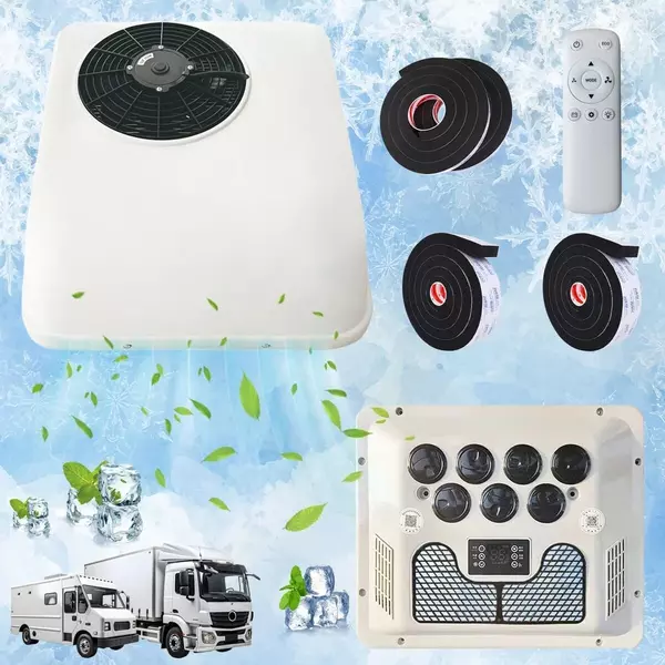 12V 12000BTU RV Air Conditioner Fast Cool Kit Rooftop Trailer Electric AC Unit