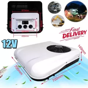 12V 12000BTU RV Air Conditioner Fast Cool Kit Rooftop Trailer Electric AC Unit