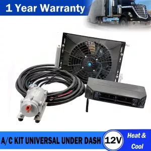 Universal Auto Car Heat &Cool Underdash Air Conditioning Conditioner 12V A/C Kit