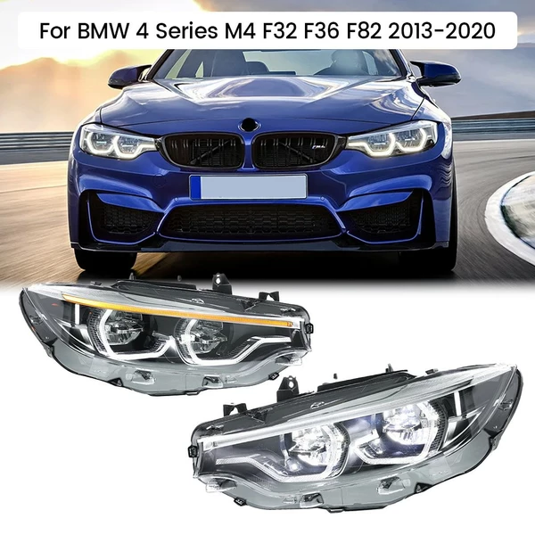 2X LED Headlights For BMW 4 Series F32 F36 F82 Headlamps Front Headlamps 2003-20 -
