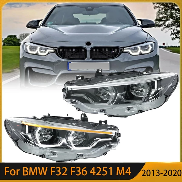 2X LED Headlights For BMW 4 Series F32 F36 F82 Headlamps Front Headlamps 2003-20 -