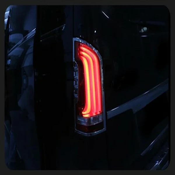 Pair LED Dynamic Tail Light Brake Lamps For Mercedes Benz Vito W447 2015-22-