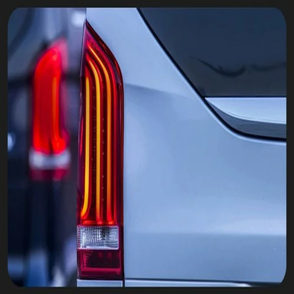 Pair LED Dynamic Tail Light Brake Lamps For Mercedes Benz Vito W447 2015-22-