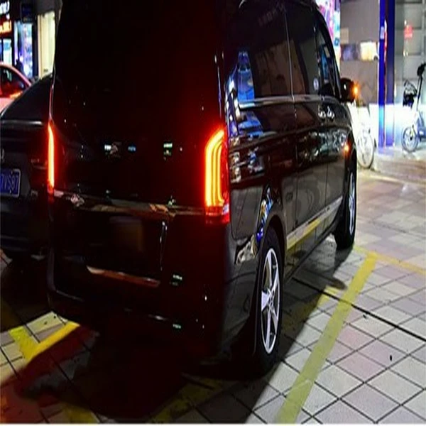 Pair LED Dynamic Tail Light Brake Lamps For Mercedes Benz Vito W447 2015-22-