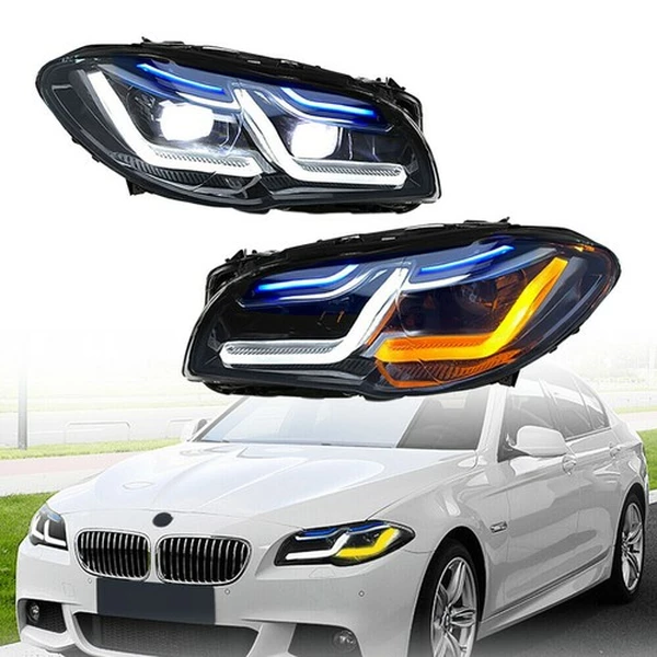 2x for BMW 5 Series F10 F11 2011-2017 Xenon HID W/Adaptive Modified LED Headlights-