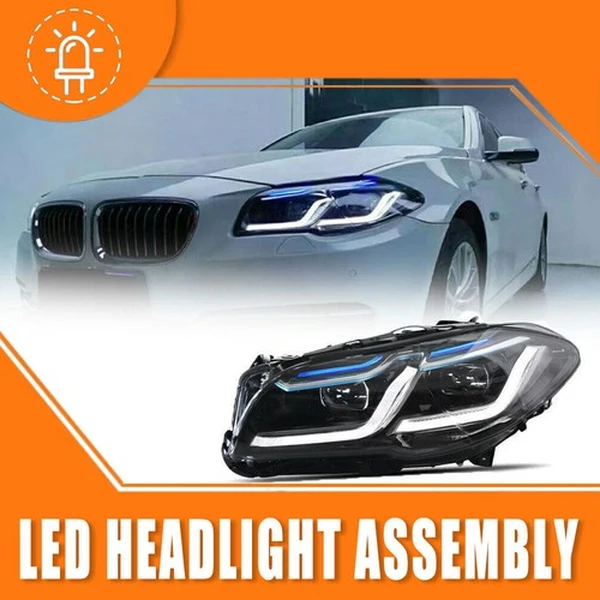 2x for BMW 5 Series F10 F11 2011-2017 Xenon HID W/Adaptive Modified LED Headlights-