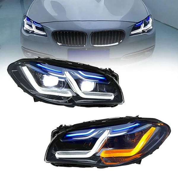 2x for BMW 5 Series F10 F11 2011-2017 Xenon HID W/Adaptive Modified LED Headlights-