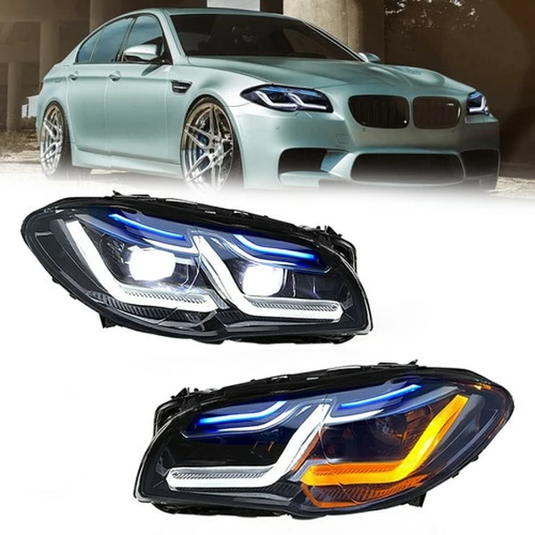 2x for BMW 5 Series F10 F11 2011-2017 Xenon HID W/Adaptive Modified LED Headlights-