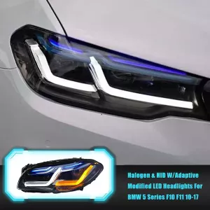2x for BMW 5 Series F10 F11 2011-2017 Xenon HID W/Adaptive Modified LED Headlights-