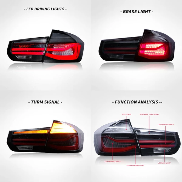 Pair LED GTS Tail Lights for BMW 3 Series F31 M3 2013-2018 Sequential Rear Lamps