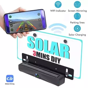 Solar Rear View Camera Wireless Wireless 5G WiFi Waterproof For RV Truck Van Car -