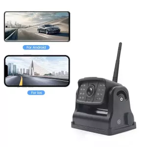 Wireless IR Backup Reversing Camera Battery Powered Magnetic 720P For RV Trailer