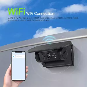 Wireless Magnetic Rear View Camera Wifi Rechargeable Truck Trailer Motorhome-